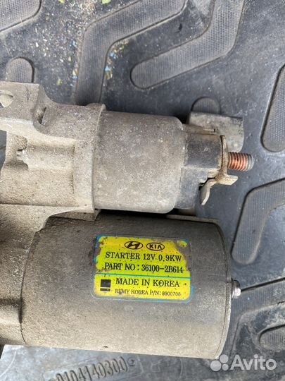 Стартер hyundai solaris