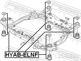 Сайлентблок подрамника hyundai elantra/KIA ceed