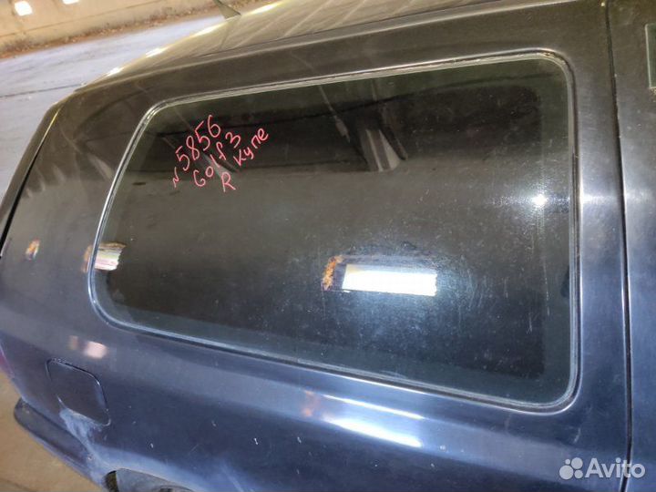 Стекло заднее правое Volkswagen Golf 3 купе 1.4