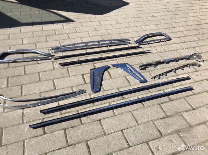 BMW G11 G12 все хром молдинги