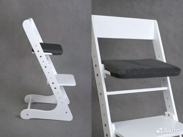 Белый растущий стул