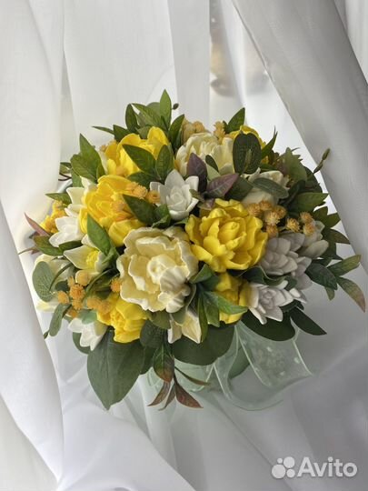 Букет цветов из мыла