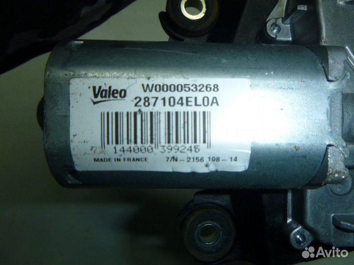 Моторчик стеклоочистителя задний nissan qashqai (J