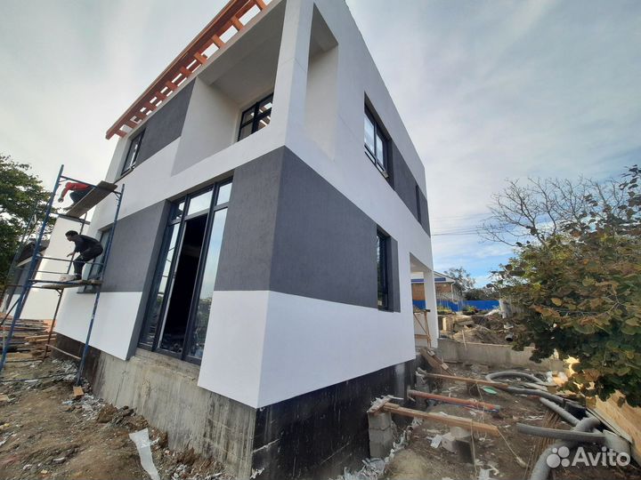 Фасадные работы,короед, утепление дома