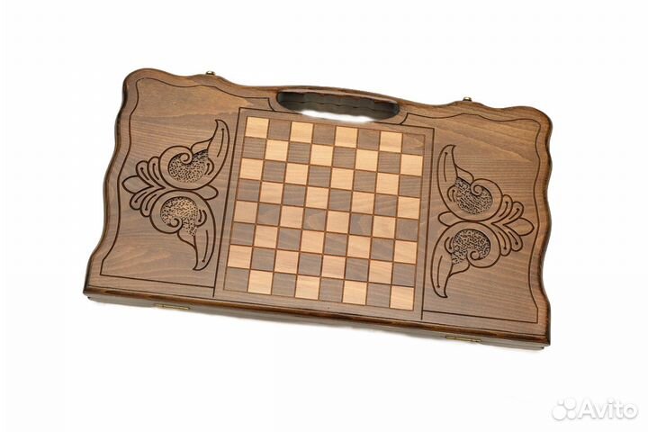 Нарды и шашки резные Горный орел 51 х 54 см бук Армения 62669