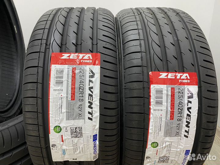 Zeta Alventi 225/40 R18 и 255/35 R18 94W