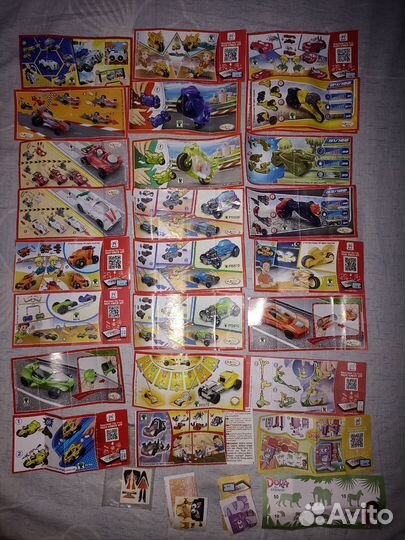 Вкладыши от киндер