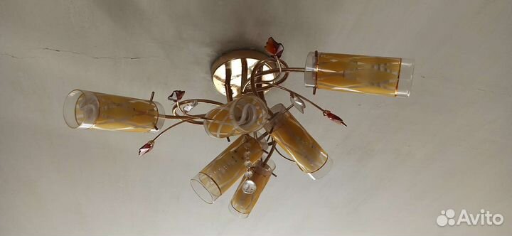 Люстра потолочная бу