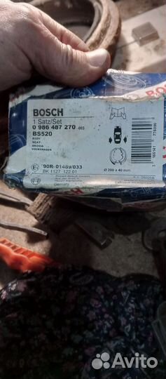 Тормозные колодки задние на wv golf, passat