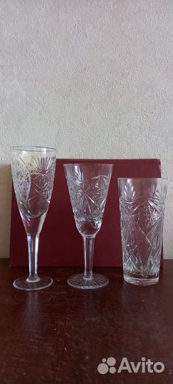 Фужеры, стаканы хрусталь, стопки, кружки СССР
