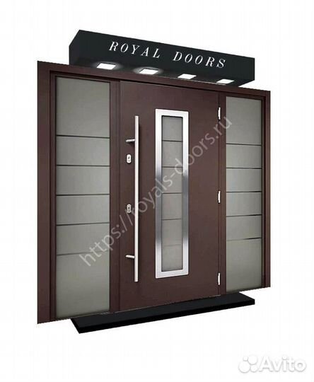 Наружная входная дверь с терморазрывом