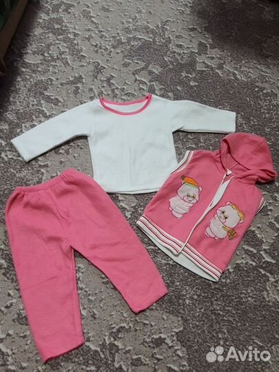 Вещи на девочку пакетом 68-74
