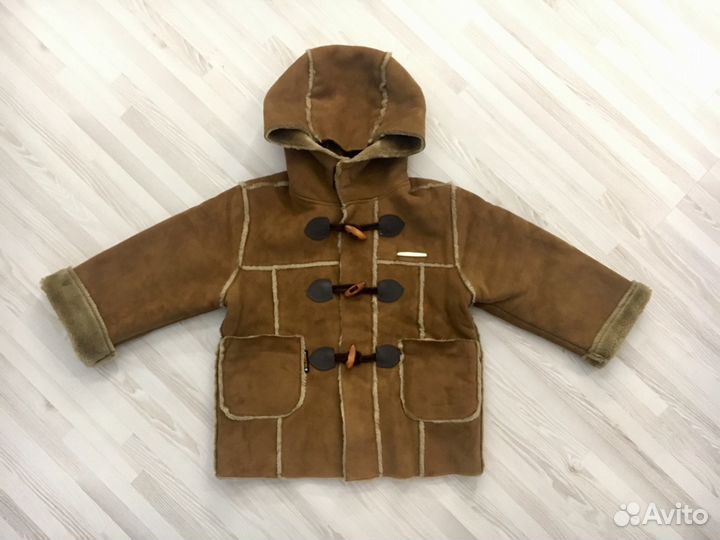 Дубленка из натуральной кожи(замши) мехом Ю.Корея