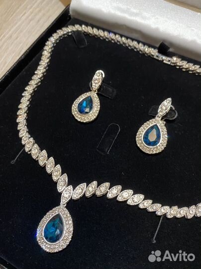 Swarovski колье и серьги