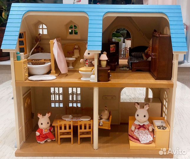 Sylvanian families дом с мебелью