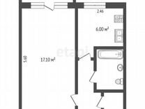 1-к. квартира, 29,8 м², 5/5 эт.