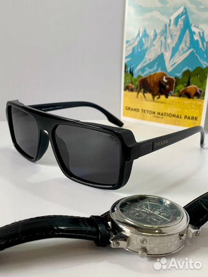 Солнцезащитные очки мужские новые с полароидом