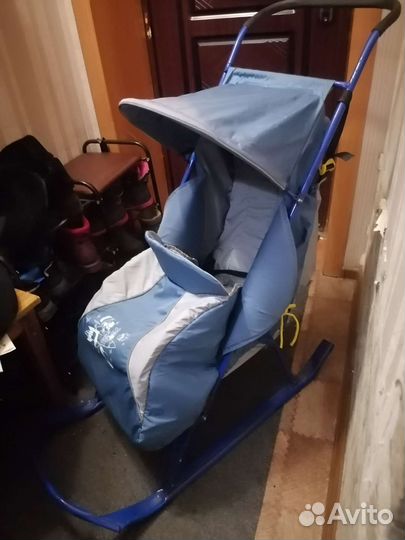 Детские санки коляска бу