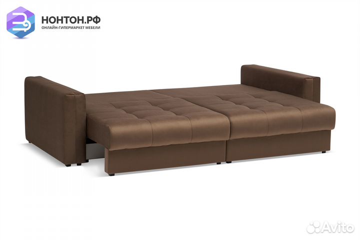 Диван тик-так Монарх коричневый