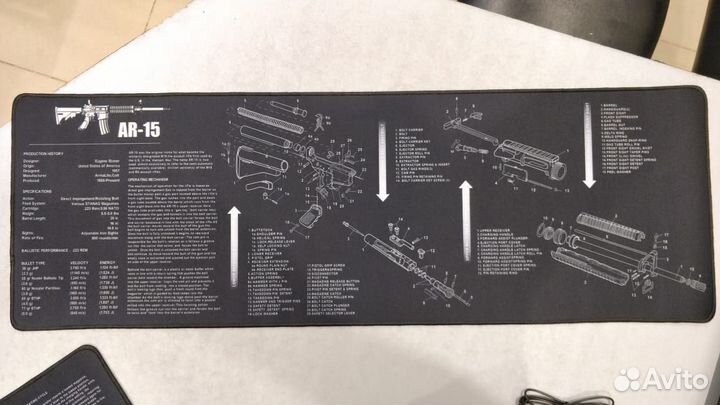Игровой коврик для мыши AK47-AR15