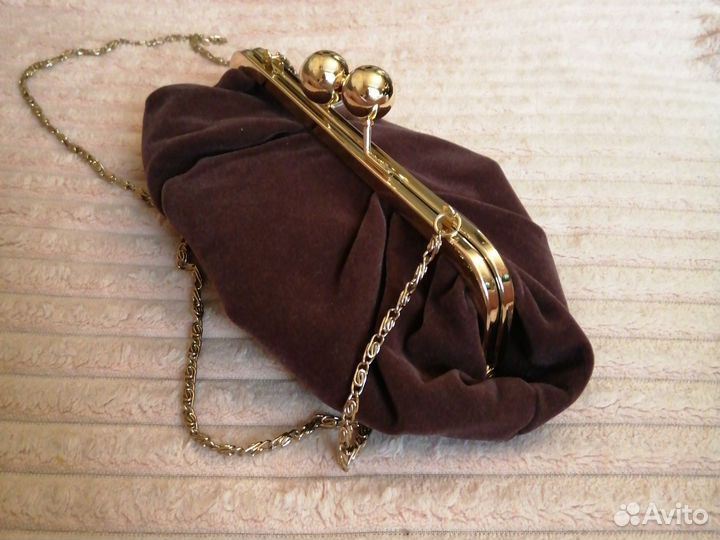 Косметичка (клатч) велюр л'этуаль