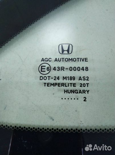 Стекло кузовное глухое правое Honda CR-V 2007-2012