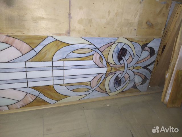 Витраж новый большой во всю стену 1,53х2,46 м