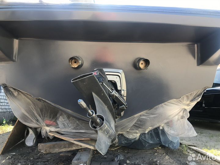 Прямоточный глушители на катер