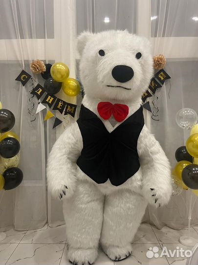 Ростовые куклы. Белый Мишка.Чебурашка