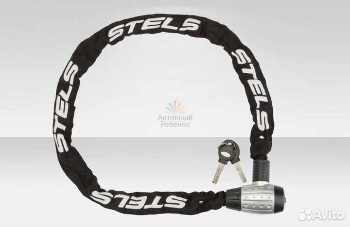 Цепь-замок 85704, 6х1200 мм в тканевой оплётке