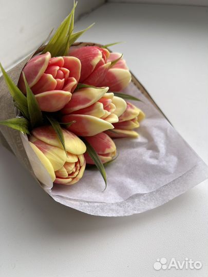 Букет тюльпанов из мыла