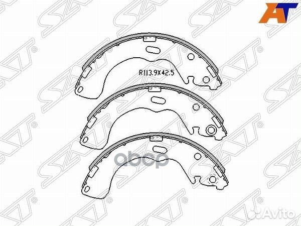 Колодки тормозные зад mazda tribute EP 00-08/PR