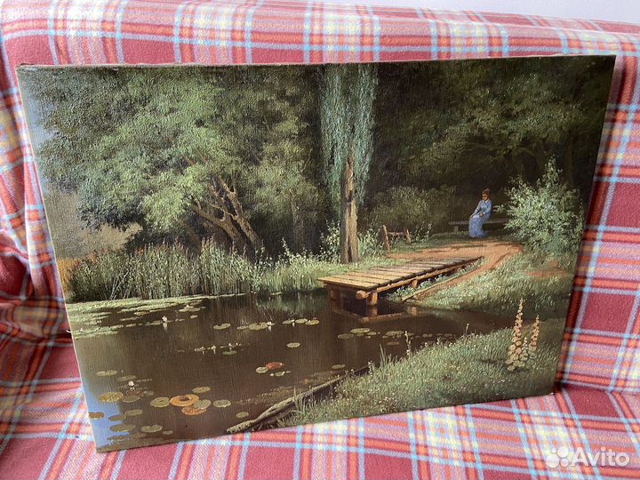 Картина маслом на холсте старинная