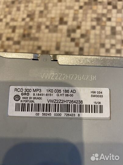 Магнитола VW RCD 300