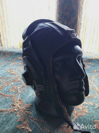 Шлем летный натуральная кожа