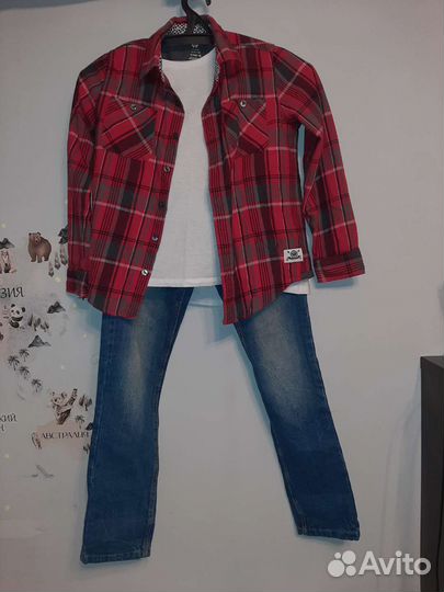 Рубашка на мальчика 8-10лет