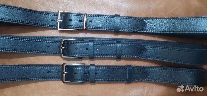 Мужской кожаный ремень ручной работы