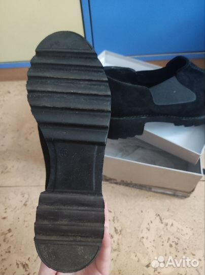 Ботильоны кожаные