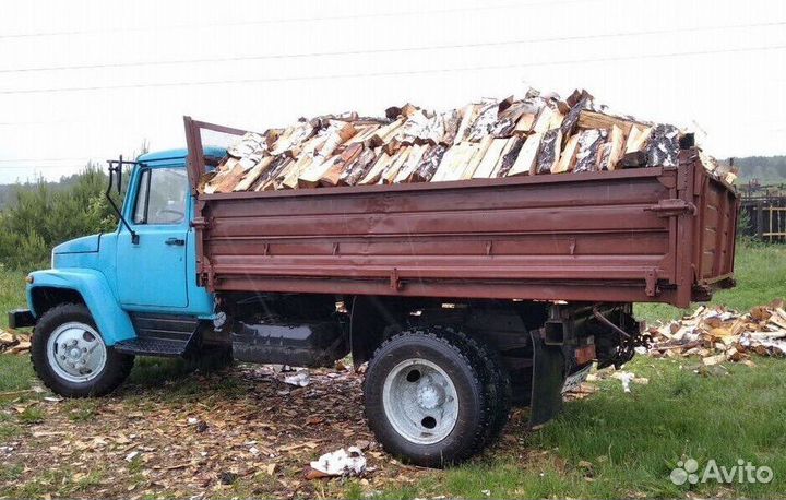 Дрова береза, дуб колотые, метровые