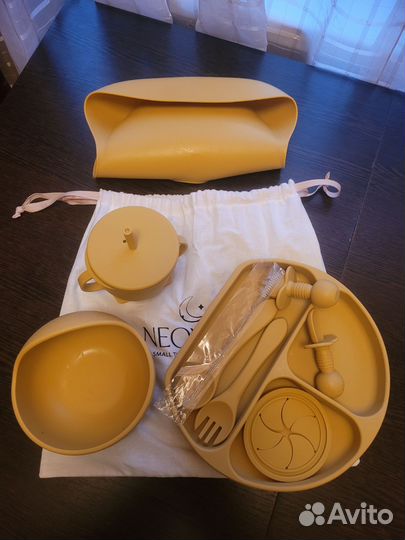 Набор детской силиконовой посуды