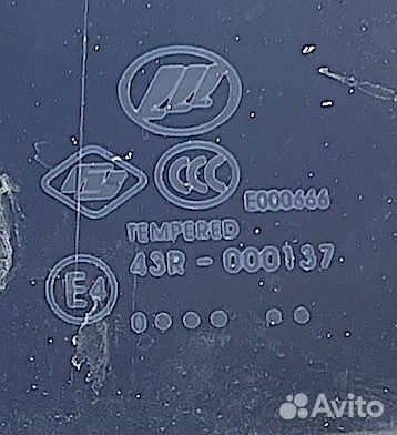 Лифан Солано Стекло левой задней двери