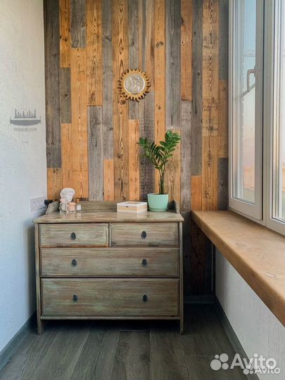 Амбарная доска в интерьере