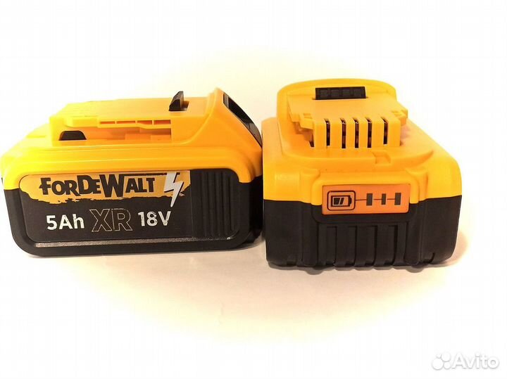 Пара аккумуляторных батарей Dewalt 18 V 5 Ah