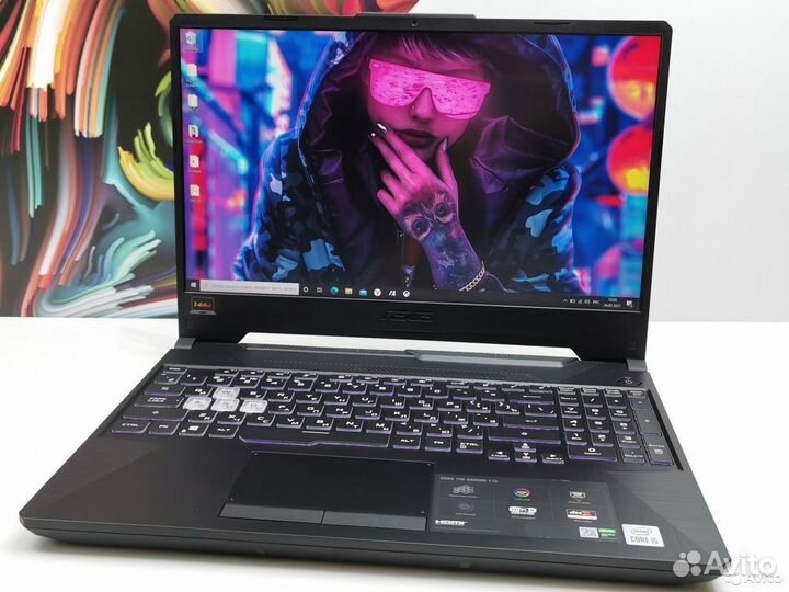 Asus TUF15 8 ядер core i5 144Hz 8GB GTX1650Ti SSD