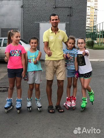 Обучение катанию на коньках и роликах. Тренер