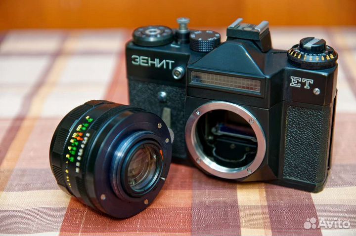 Zenit Зенит ET Black + Helios 44M