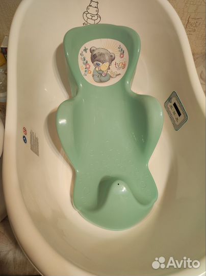 Стульчик для купания малыша, ванночка, горка