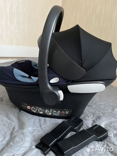 Автолюлька cybex aton m + адапторы