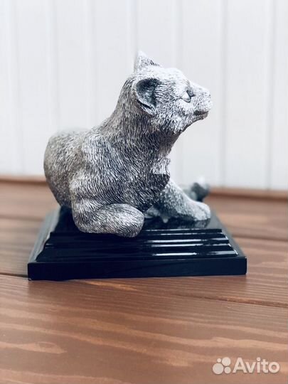 Коньячница chinelli кот серебро