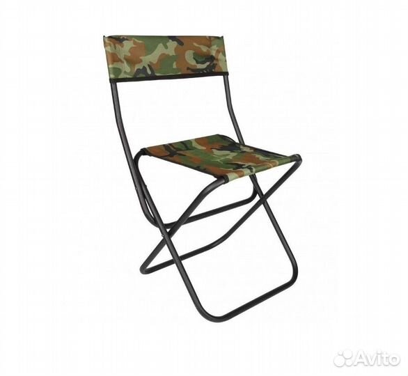 Стул складной большой стальной 43x32x73 см - SS-02